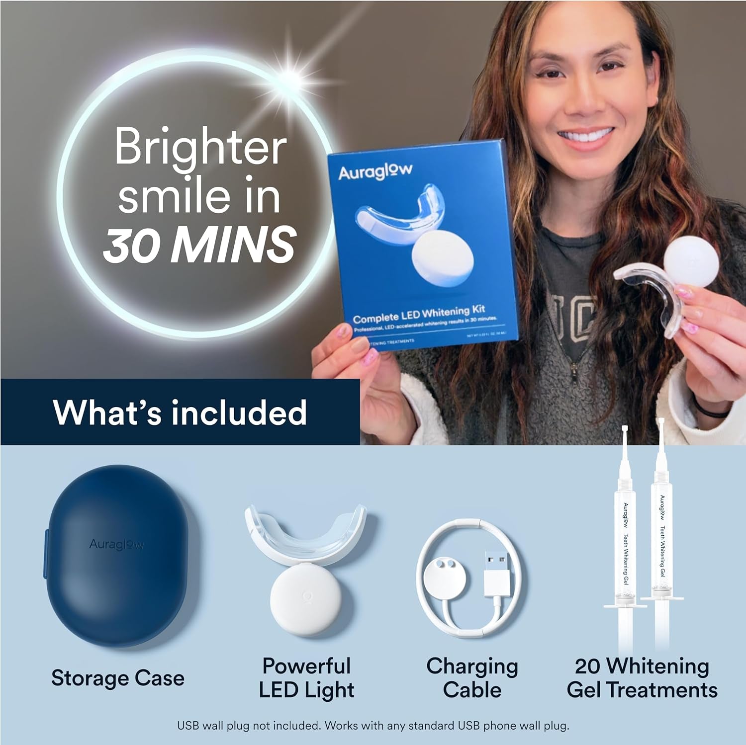 Professional LED Teeth Whitening Kit | Helps Brighten & Remove Surface Stains